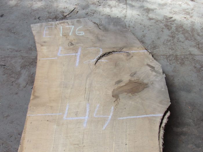 Ash Live Edge Slab 176E